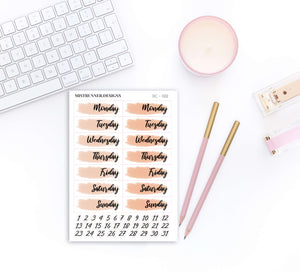 Yellow Watercolor Date Cover Planner Stickers | Mistrunner Designs
