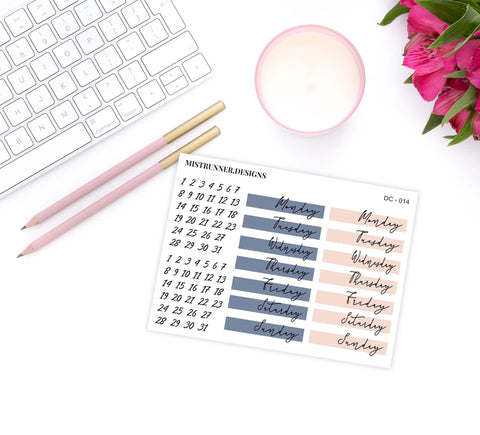 New Year's Celebration Date Cover Planner Stickers | Mistrunner Designs