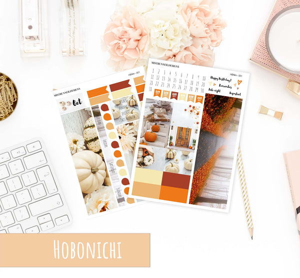 Warm Autumn Monthly Hobonichi Cousin kit｜Pick your month! | Mistrunner Designs