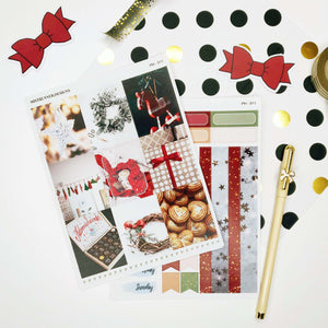 Waiting for Christmas Advent Photo Weekly Planner Sticker kit | Mistrunner Designs